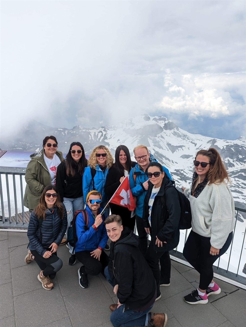 STC Fam trip Group at Schilthorn