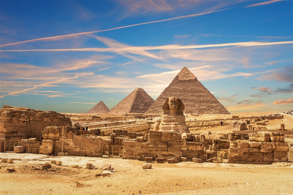 The Sphinx and the Pyramids © Shutterstock